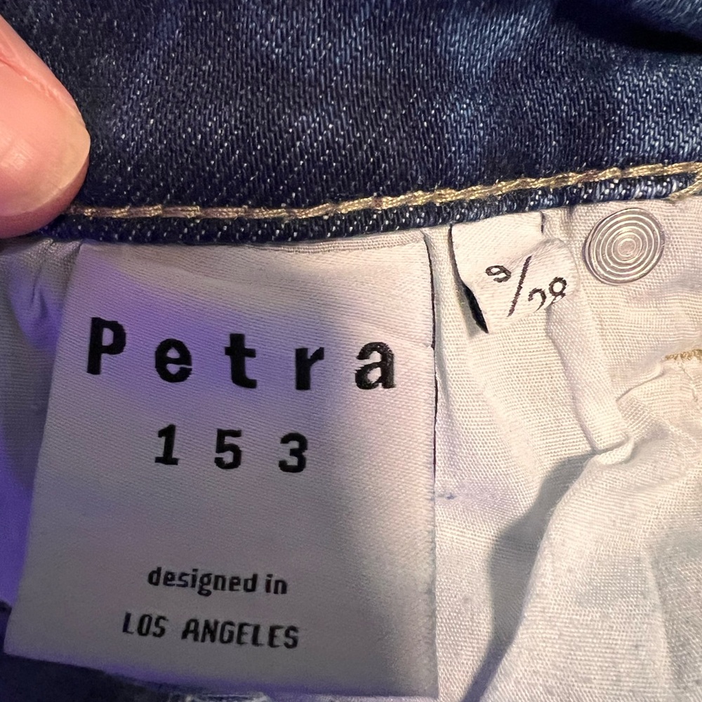 *New Petra 153 High Rise wide leg cuffed Distressed Jeans Sz 28 - Picture 12 of 13